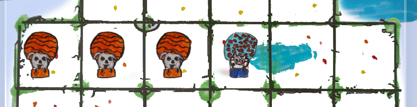 3 Dogs vs 1 Cat - Start